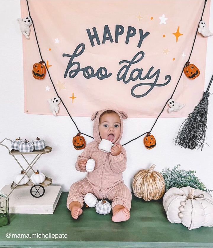 {Orange} Happy Boo Day Banner