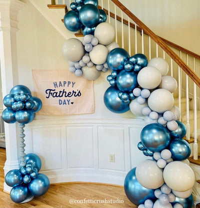 {Blue} Happy Father's Day Banner