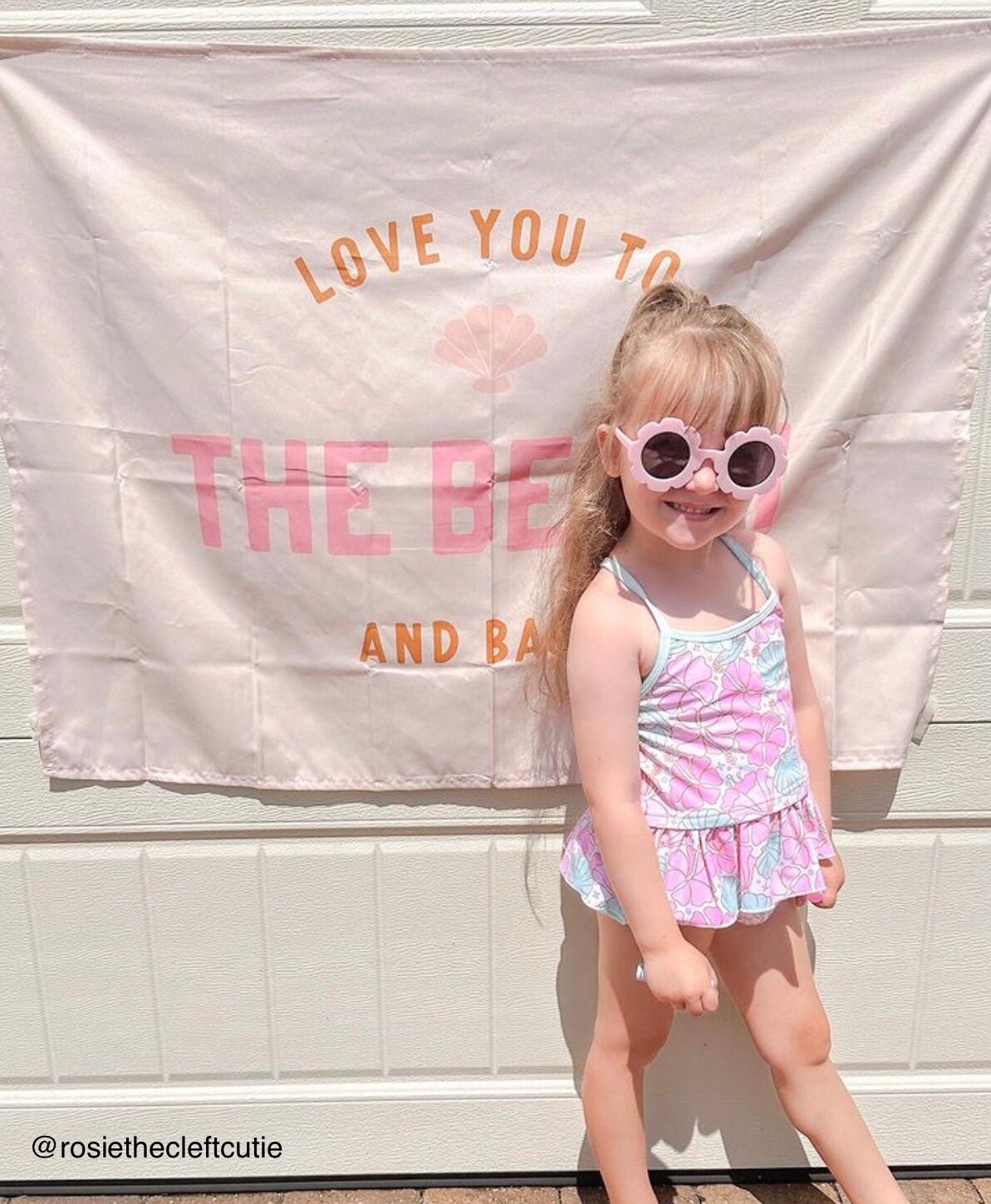 {Palm Pink + Gold} Love You to the Beach And Back Banner