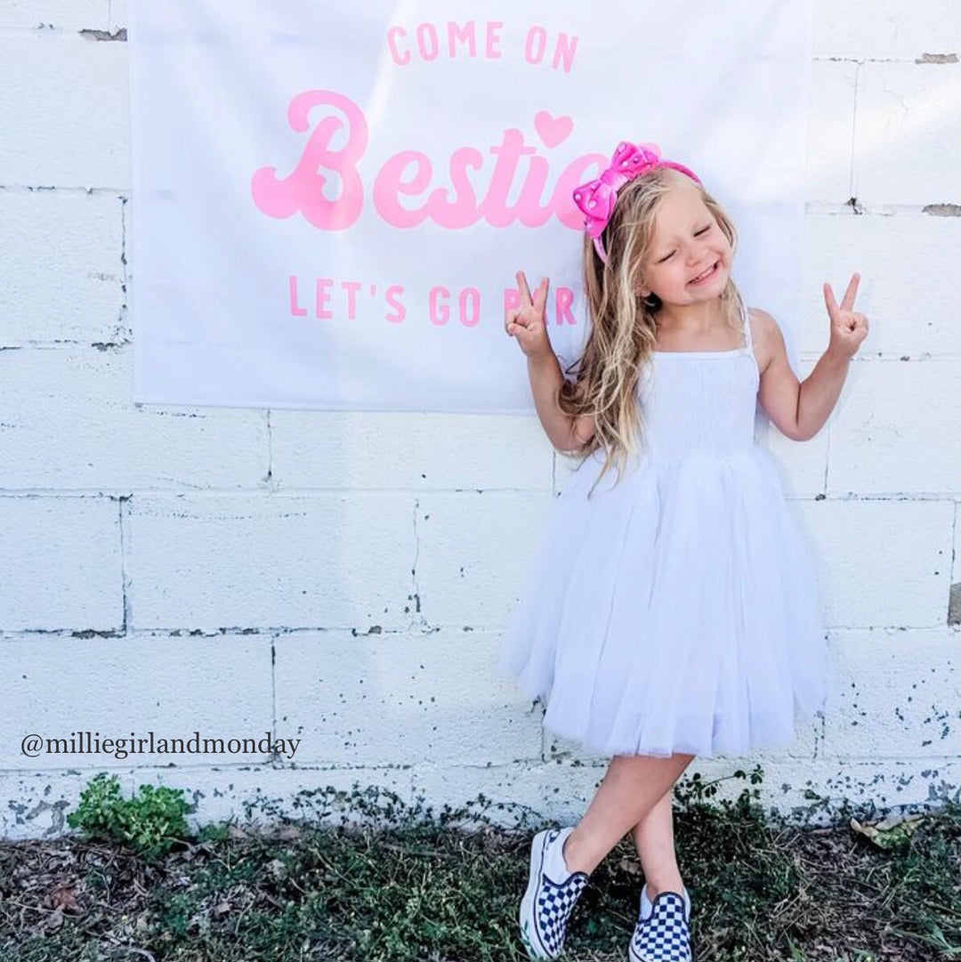 Come on Bestie Let's Go Party Banner
