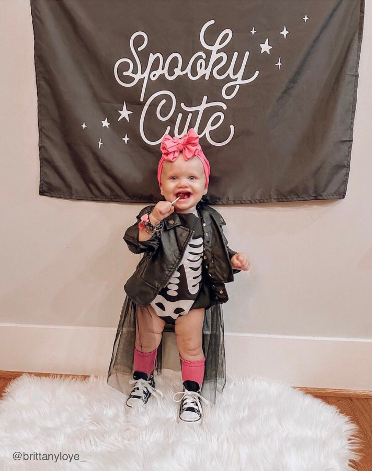 {Black & White} Spooky Cute Banner