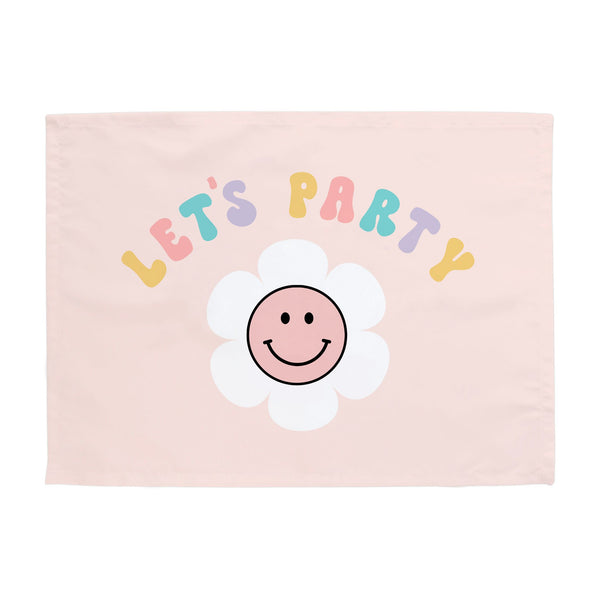{Pastel} Smiley Let's Party Banner