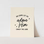 {Neutral} Oh Come Let us Adore Him Art Print