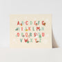 {Neutral} Christmas Alphabet Art Print