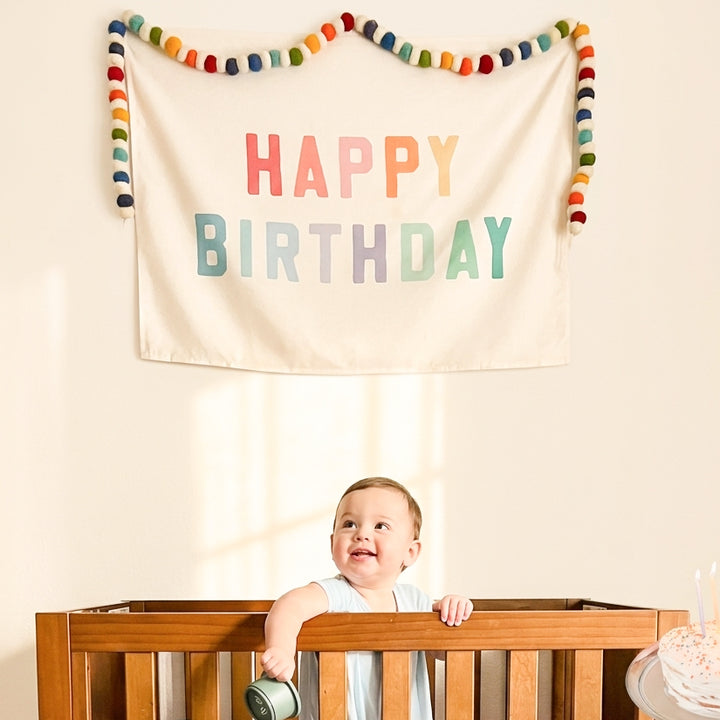 Happy Birthday {Classic Rainbow} Banner
