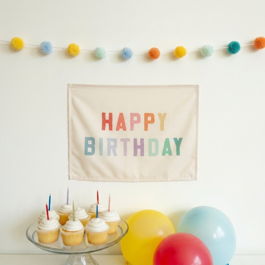 Happy Birthday {Classic Rainbow} Banner
