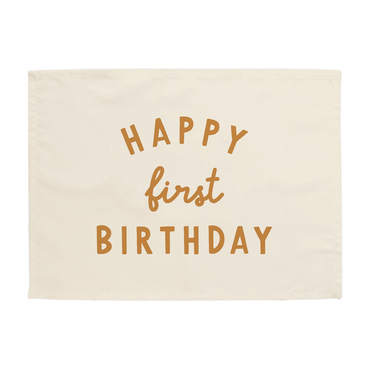 Happy First Birthday Banner