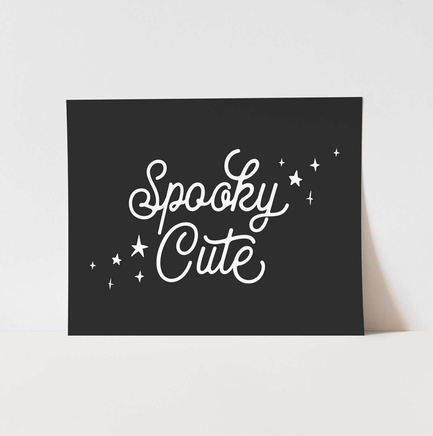 Art Print: {Black & White} Spooky Cute