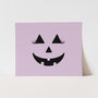 {Purple} Pumpkin Face Art Print