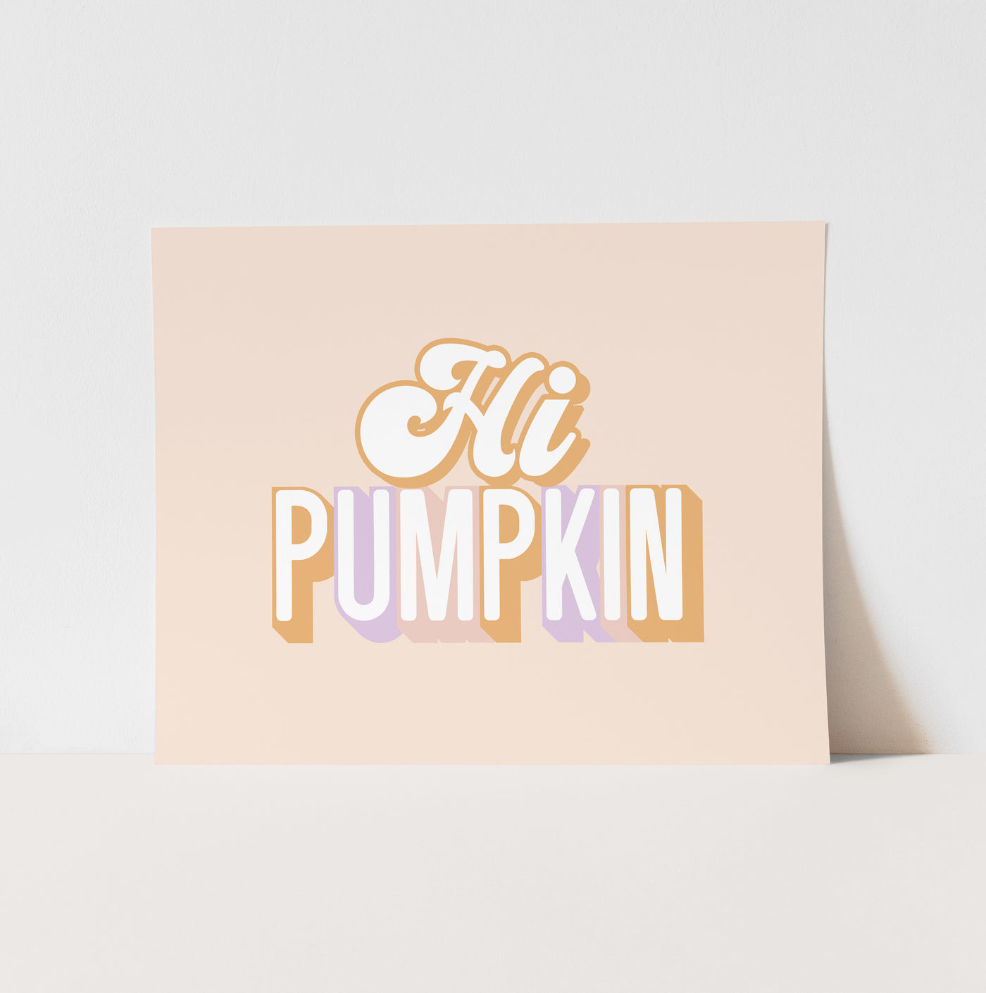 Art Print: Hi Pumpkin