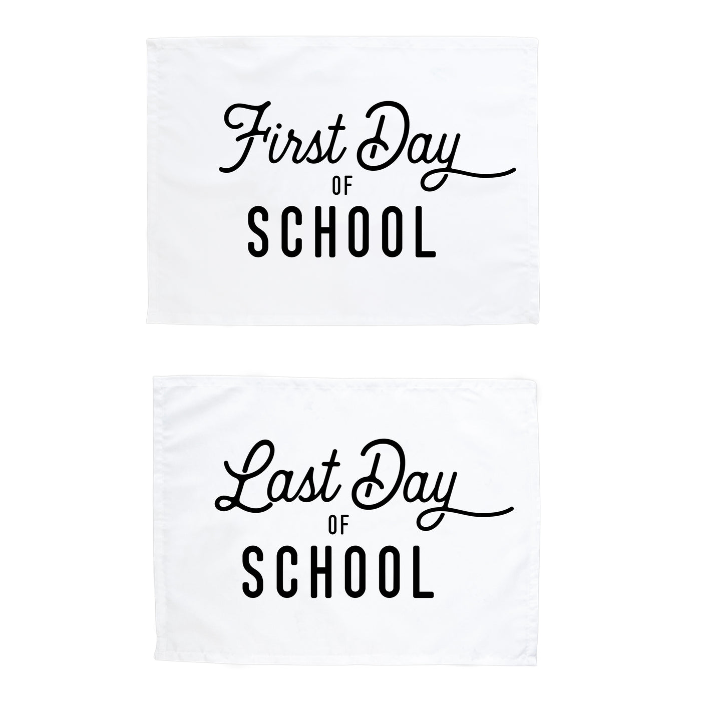 {Black & White} School Banner Bundle