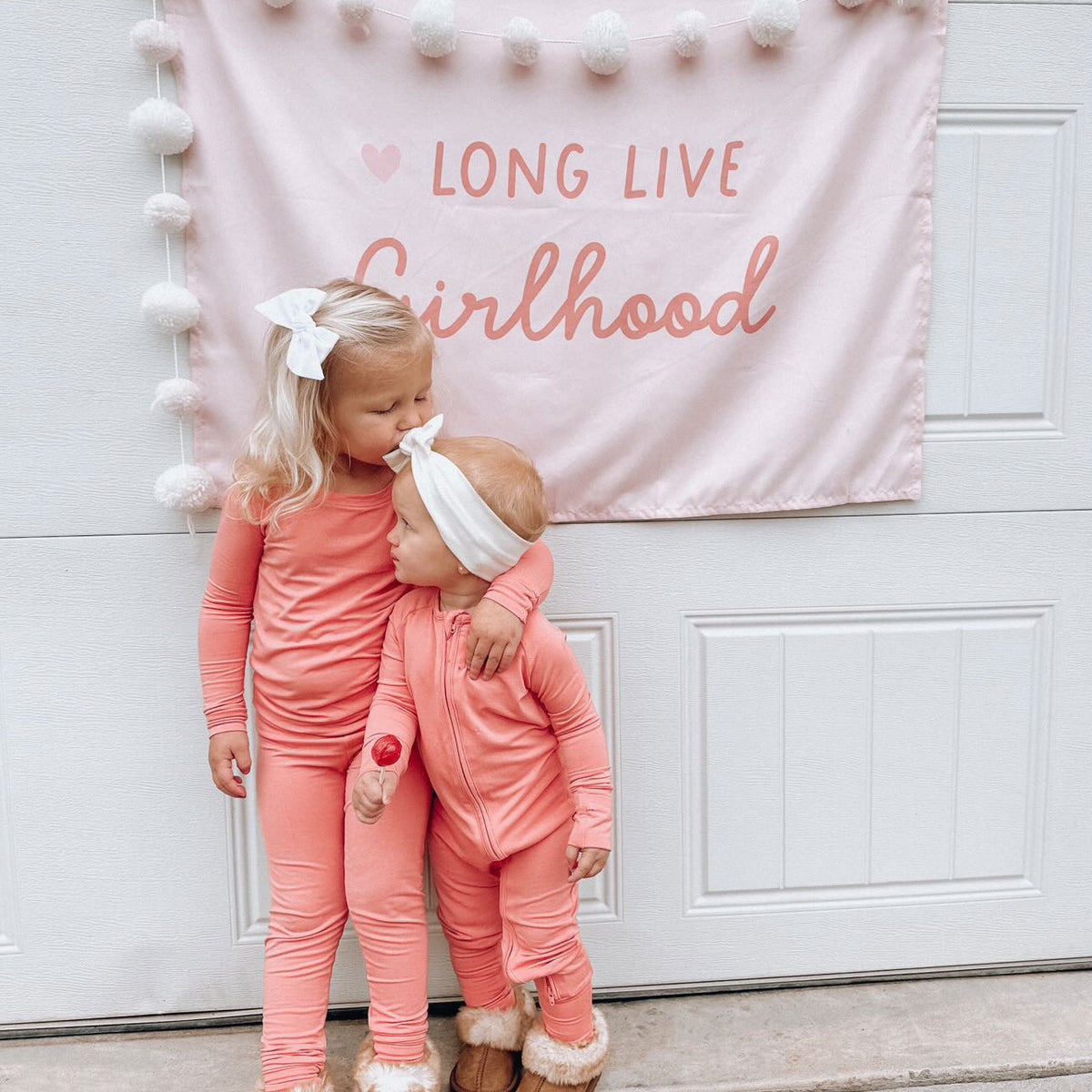 {Petal Pink} Heart Long Live Girlhood Banner