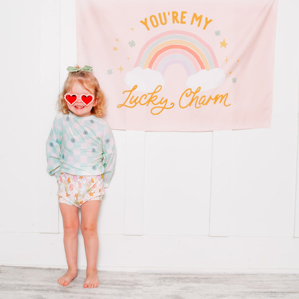 {Rainbow Pink} You're My Lucky Charm Banner
