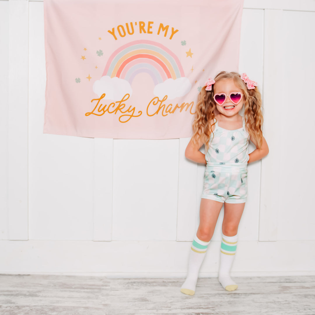 {Rainbow Pink} You're My Lucky Charm Banner