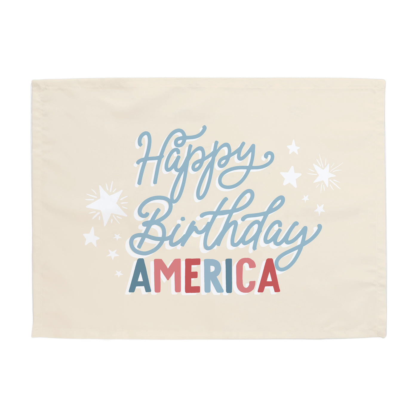 {Tan} Happy Birthday America Banner