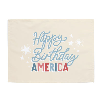 {Tan} Happy Birthday America Banner