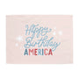{Pink} Happy Birthday America Banner