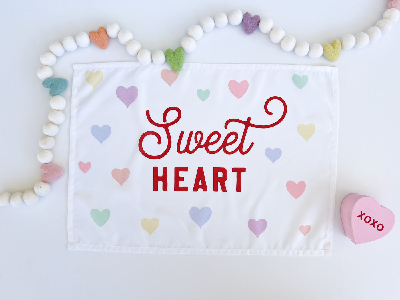 {Rainbow Pastel} Sweet Heart Banner