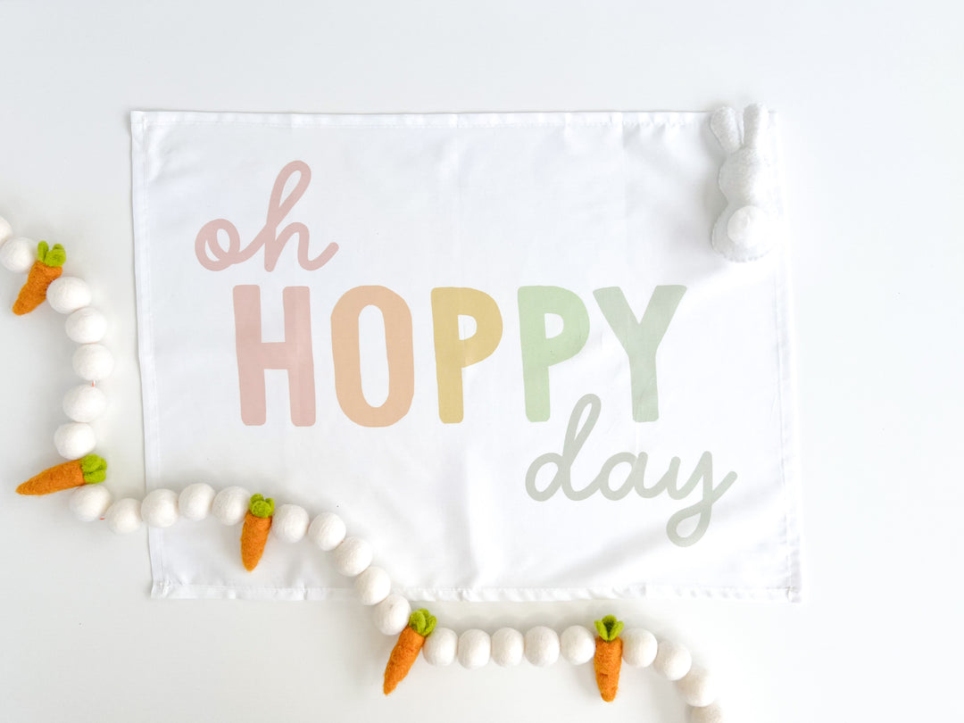 Rainbow Oh Hoppy Day Banner
