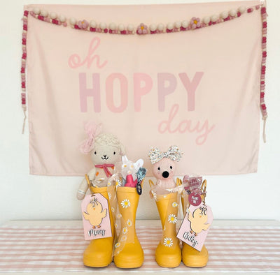 Pink Oh Hoppy Day Banner