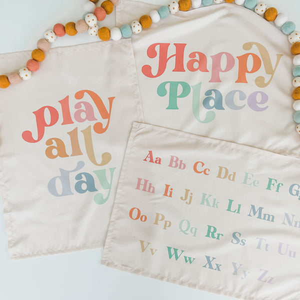 Rainbow Playroom Banner Bundle