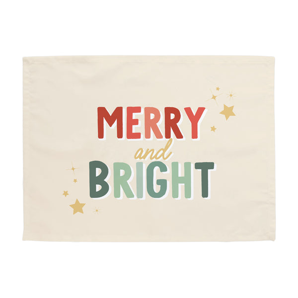 {Red + Green} Merry & Bright Banner