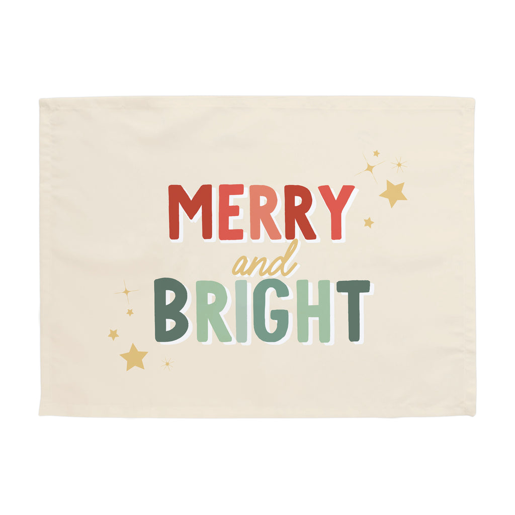 Merry & Bright {Red + Green} Banner