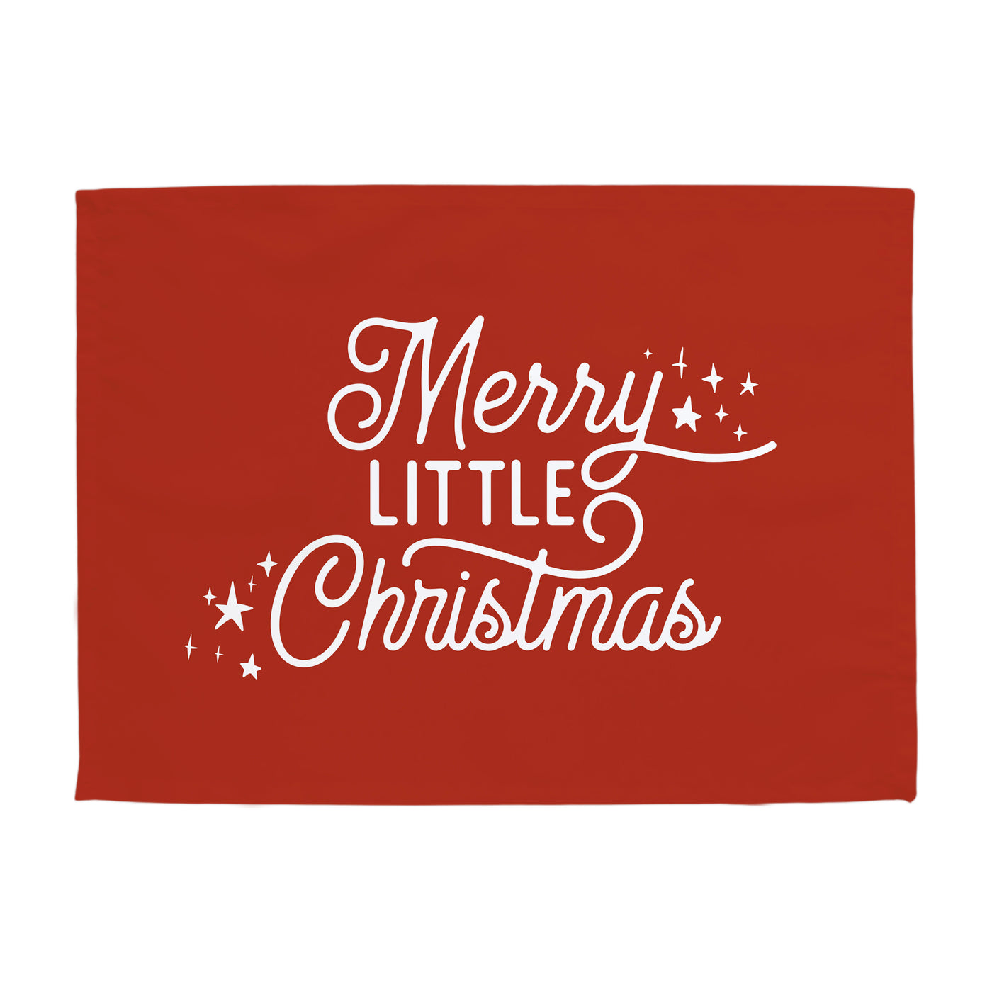 {Vintage Red} Merry Little Christmas Banner