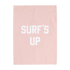 {Pink + White} Surf's Up Banner