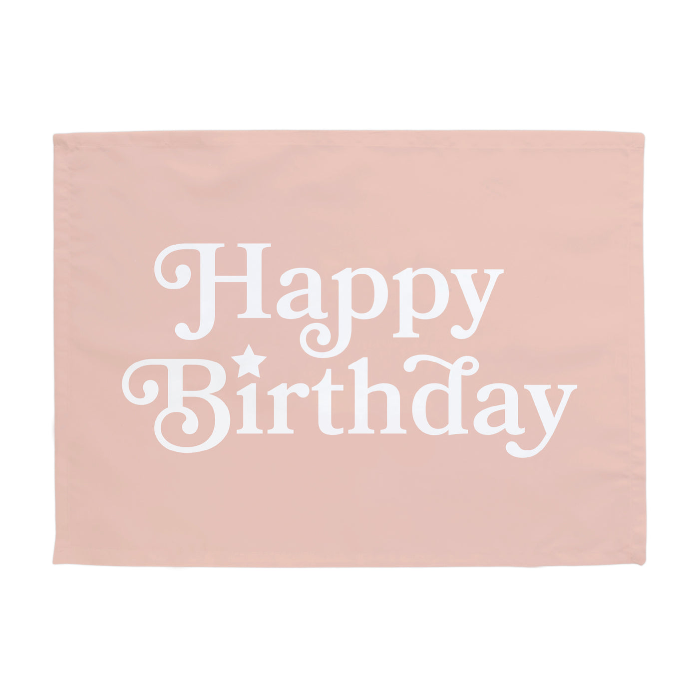 Happy Birthday {Pink & White} Banner