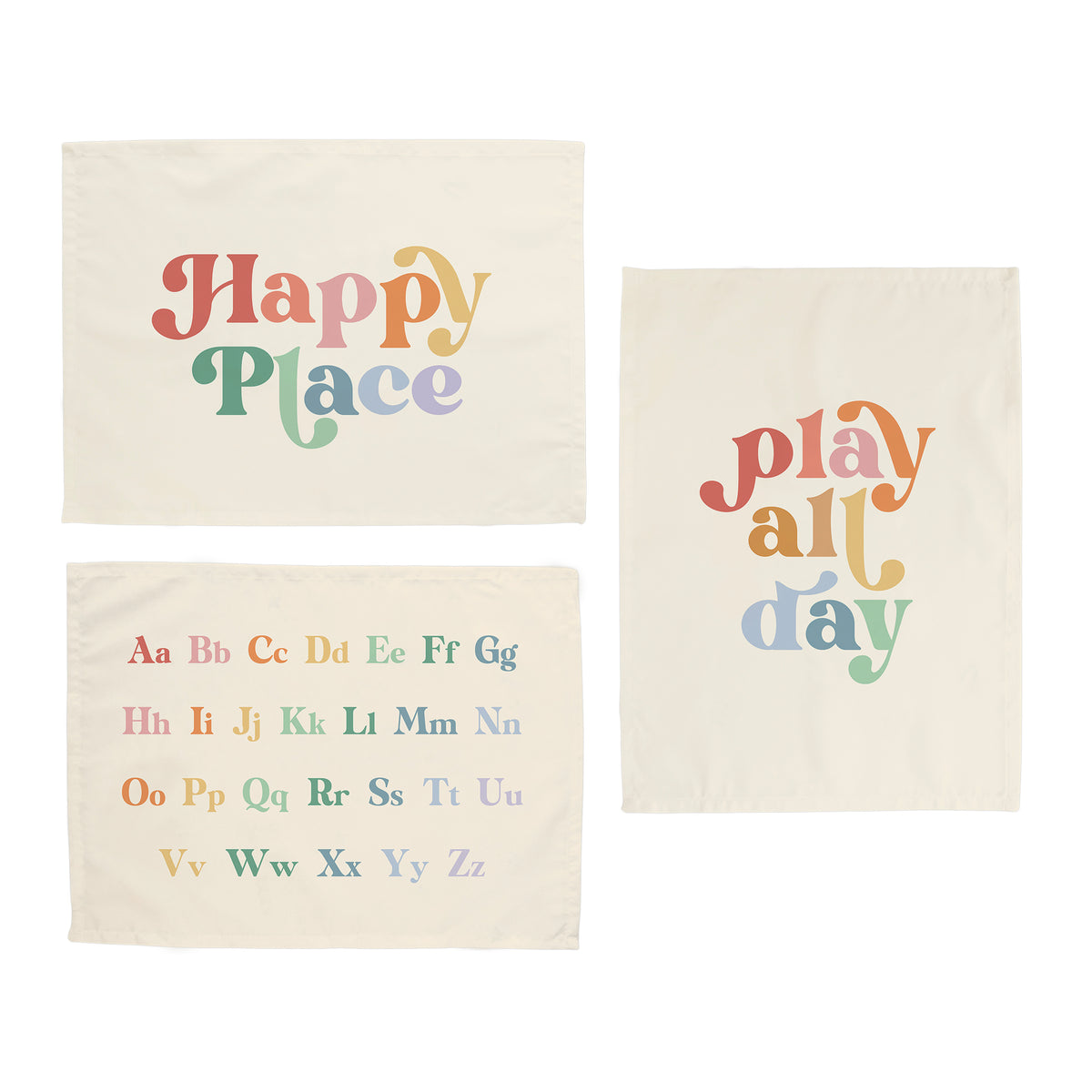 Rainbow Playroom Banner Bundle