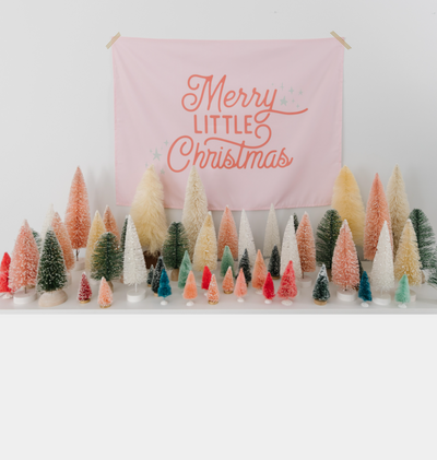 {Pink} Merry Little Christmas Banner©