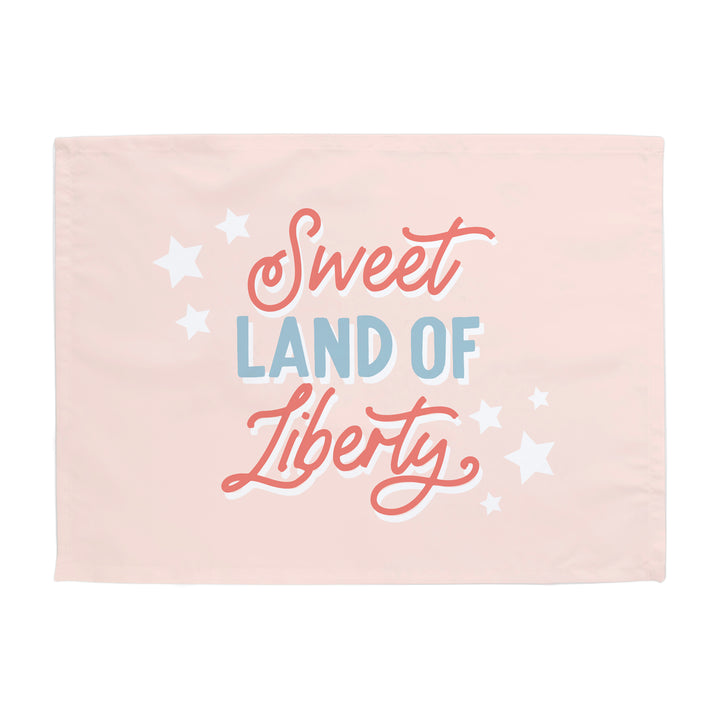 {Pink} Sweet Land of Liberty Banner
