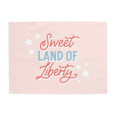 {Pink} Sweet Land of Liberty Banner