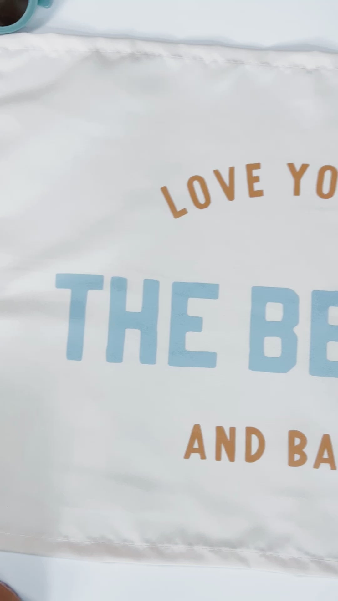 {Tidal Blue + Gold} Love You to the Beach And Back Banner