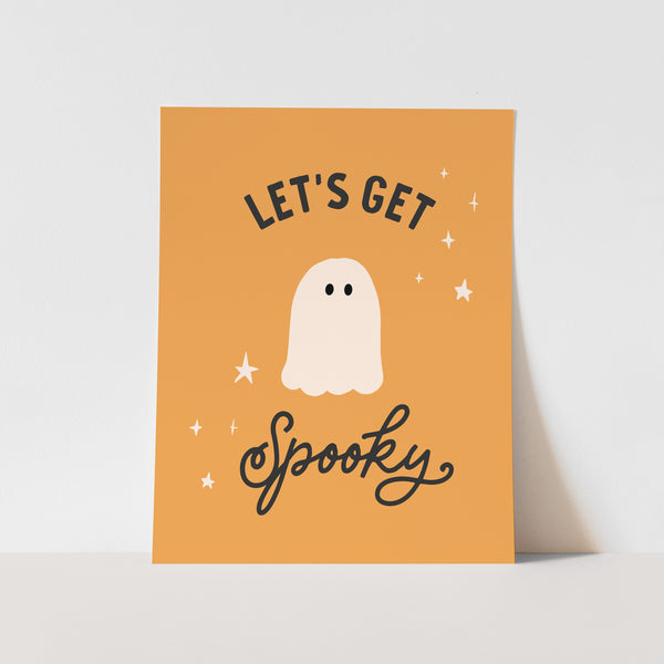 {Orange} Let's Get Spooky Art Print