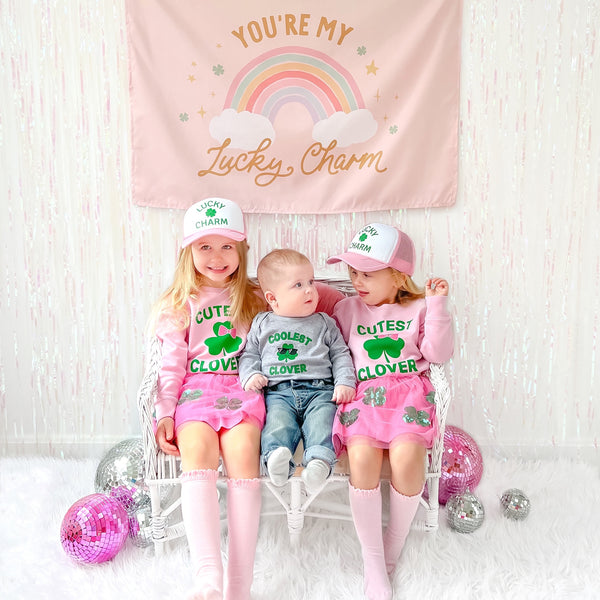 {Rainbow Pink} You're My Lucky Charm Banner