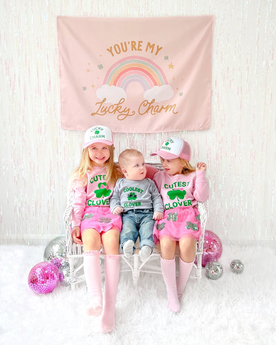 {Rainbow Pink} You're My Lucky Charm Banner