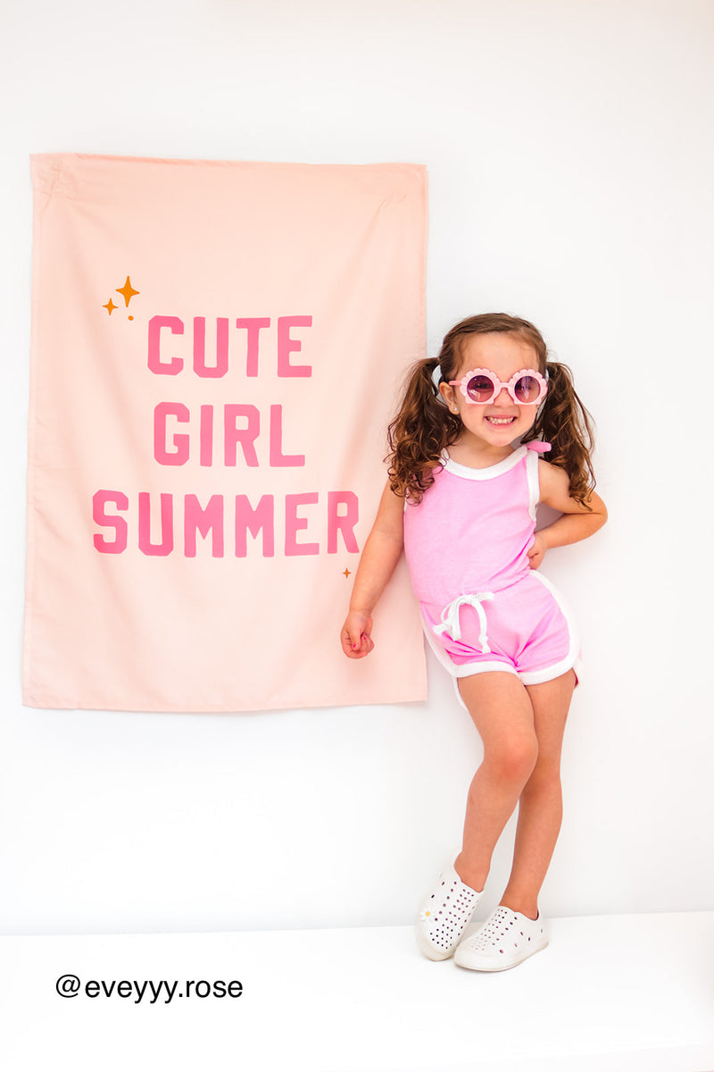 Cute Girl Summer Banner