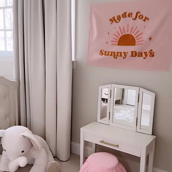 {Pink} Made For Sunny Days Banner